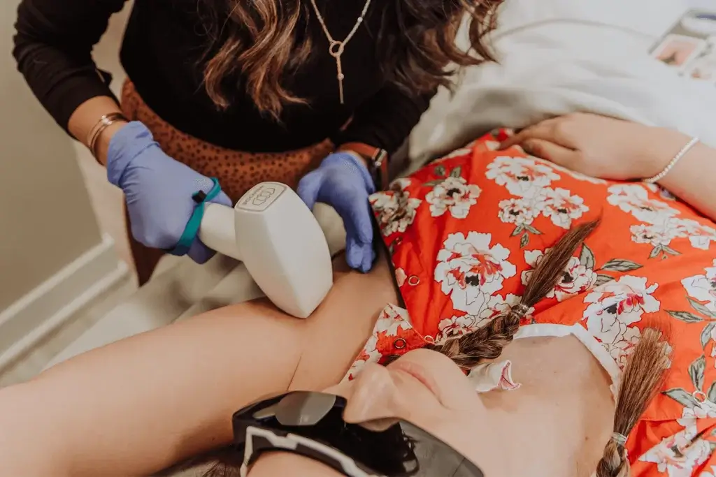 A Woman Getting Laser Hair Removal | Wellness Co in Zeeland, MI